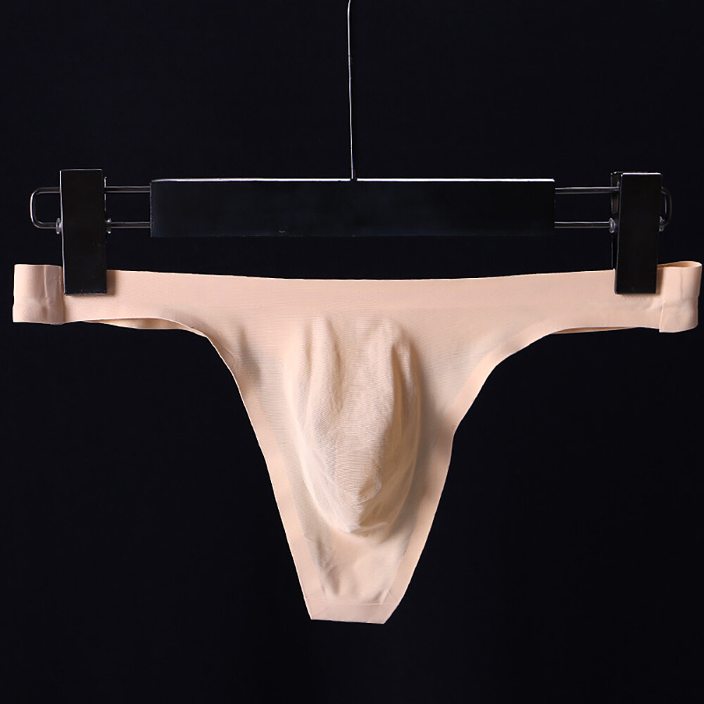 Men Underwear Thong Jockstraps Low Rise Briefs Breathable T-Back